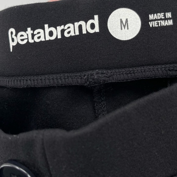 Betabrand Black Pull On Bootcut Pants Size Medium - Picture 9 of 10